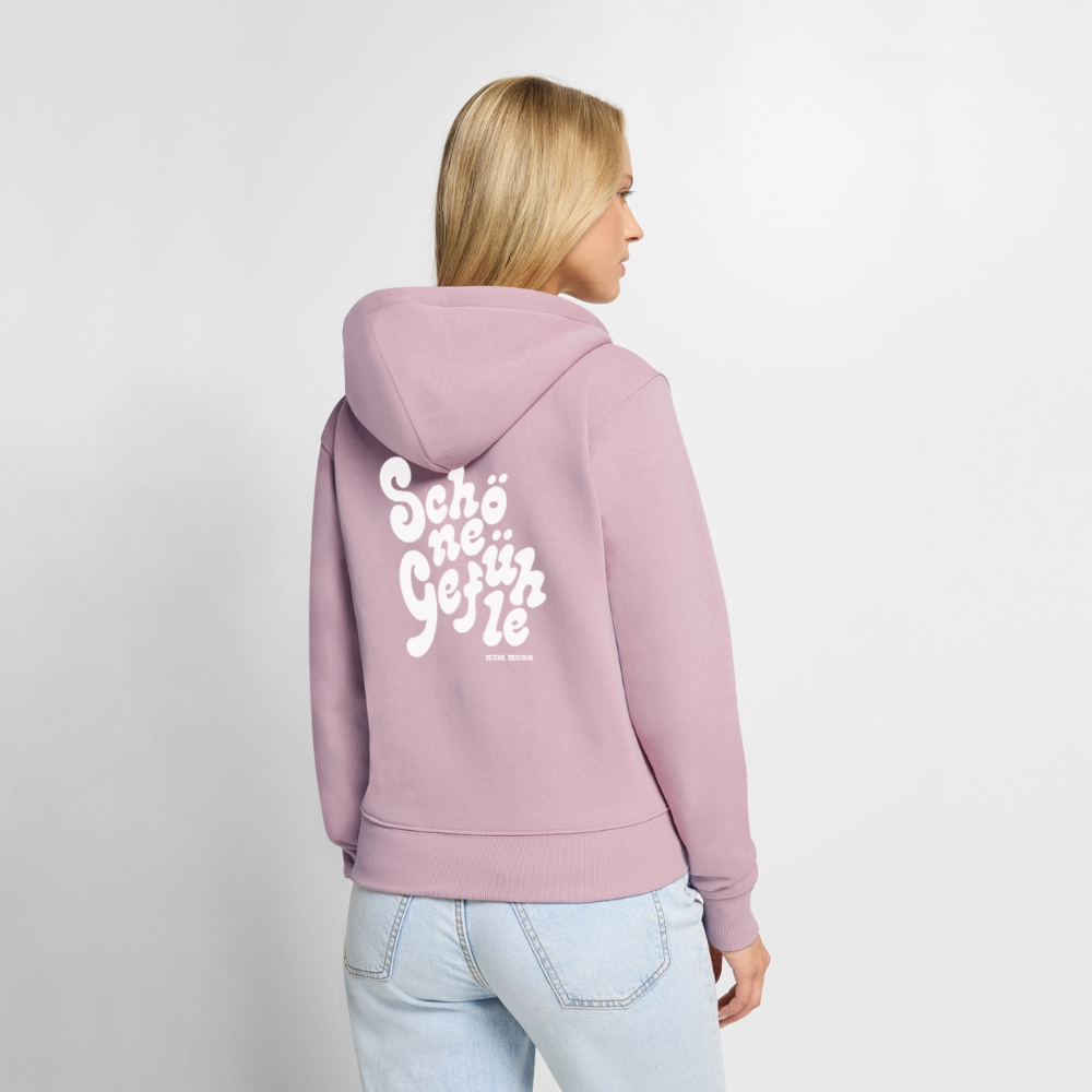 Schöner Hoodie Zipper - dusky pink