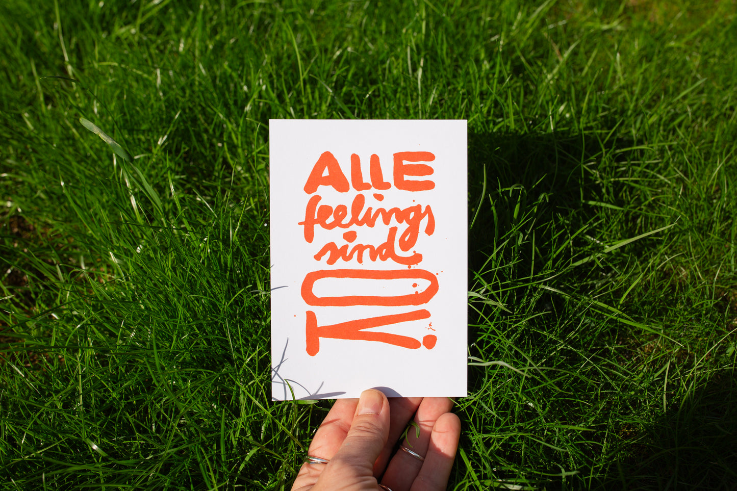 Postkarte Feelings