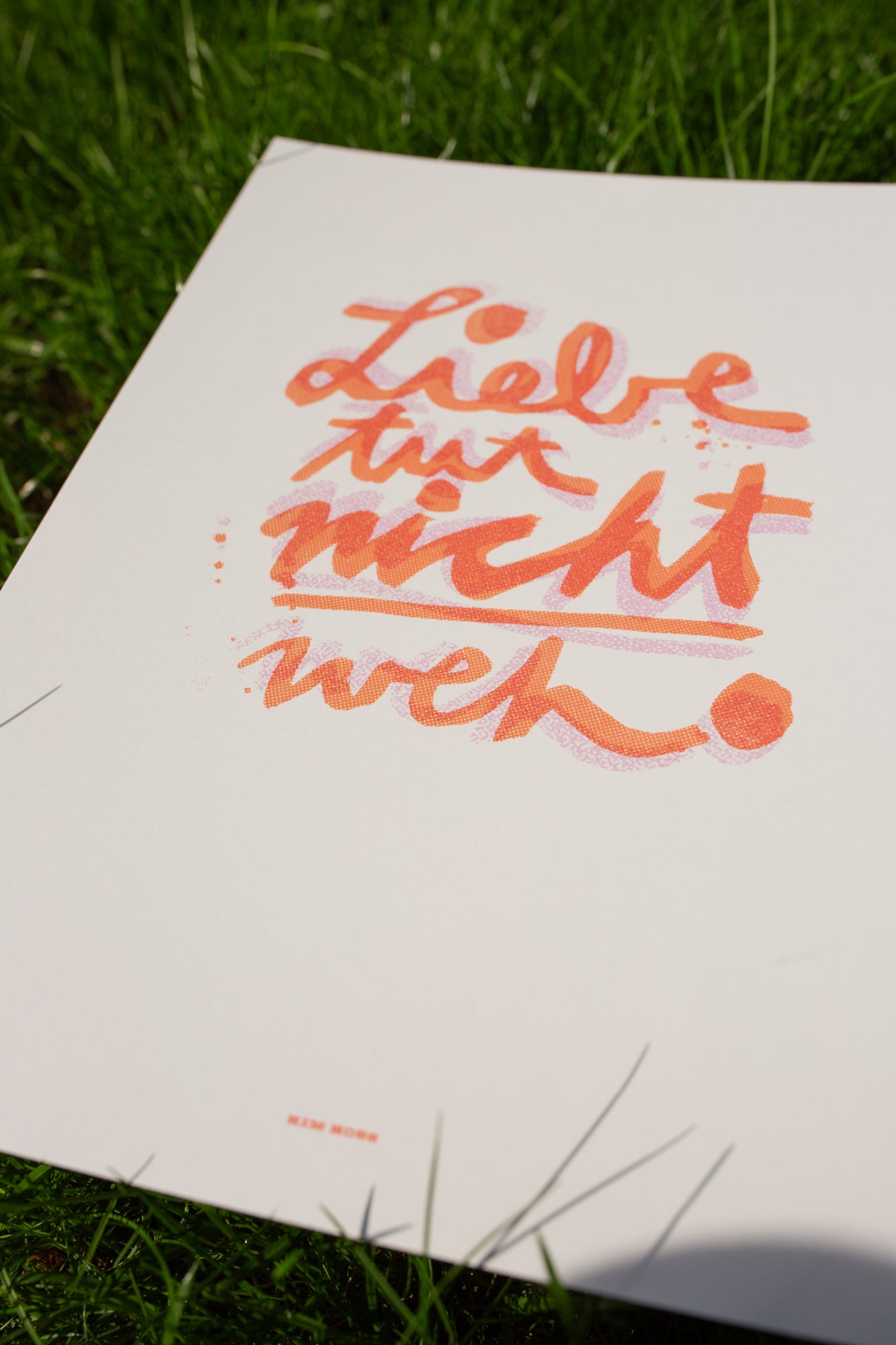 "Liebe tut nicht weh" A4 Print duo