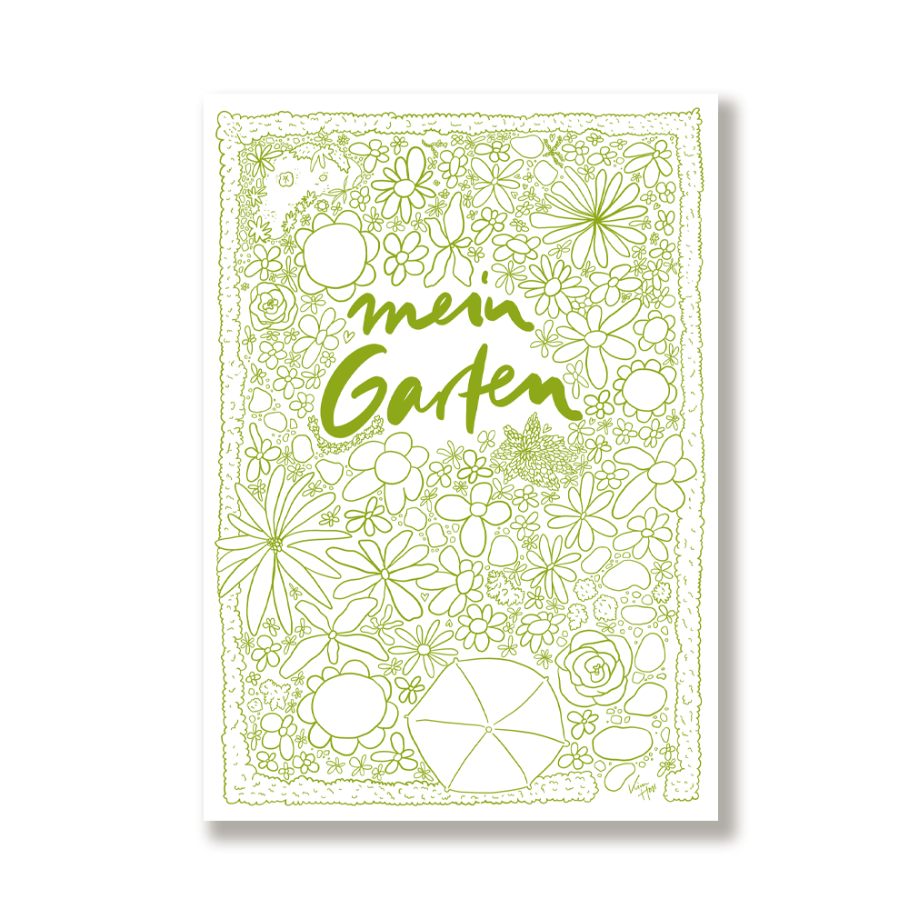 Mein Garten AUSMALKARTE