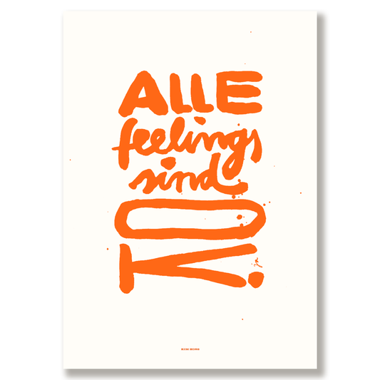 "Alle feelings" A4 Print