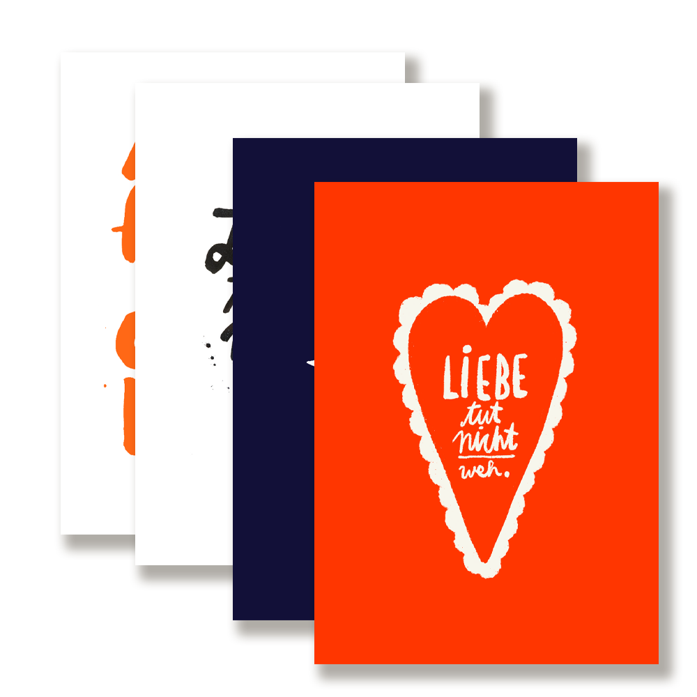Postkartenset "LIEBE TRÄNEN"