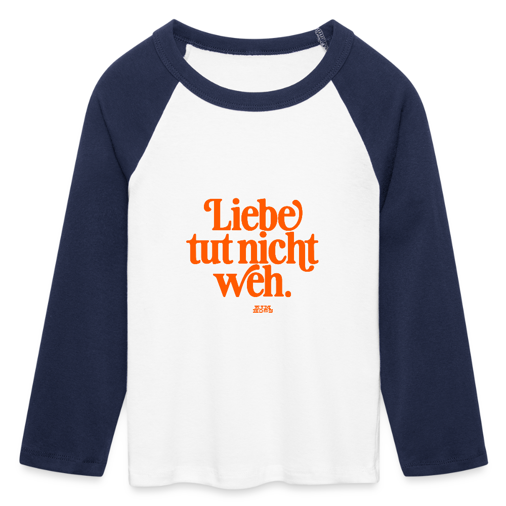 Liebe tut nicht weh! - white/navy 