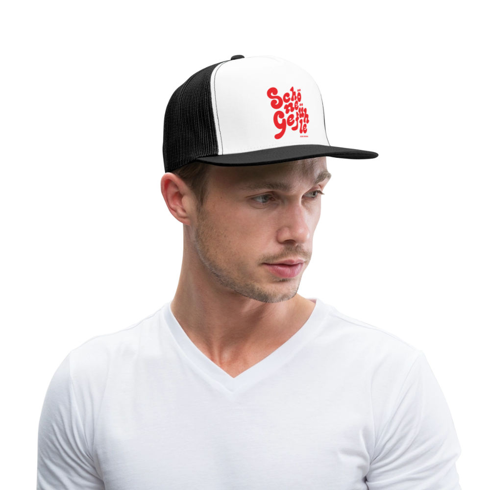 Schöne Truckerin - white/black