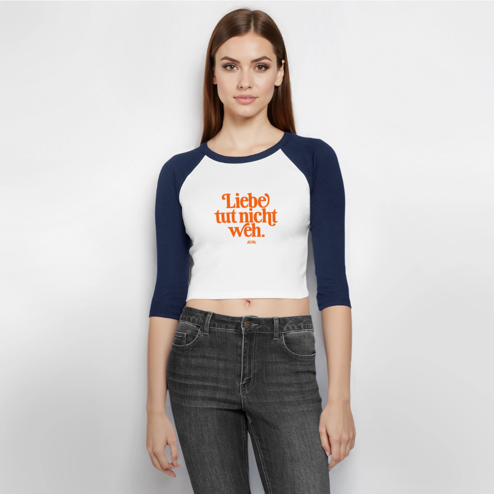 Liebe tut nicht weh! - white/navy 