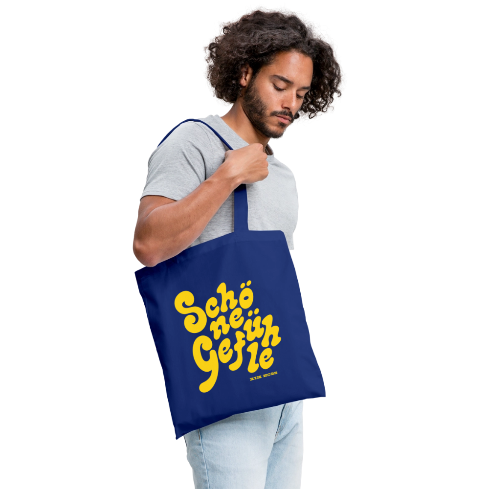 Schöner Jutebeutel - royal blue