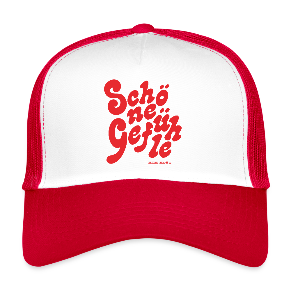 Schöne Truckerin - white/red