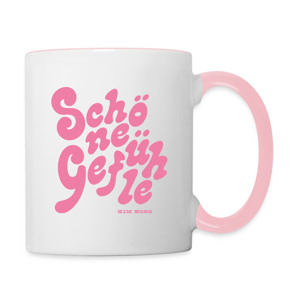 Schöne Gefühle Tasse - white/pink