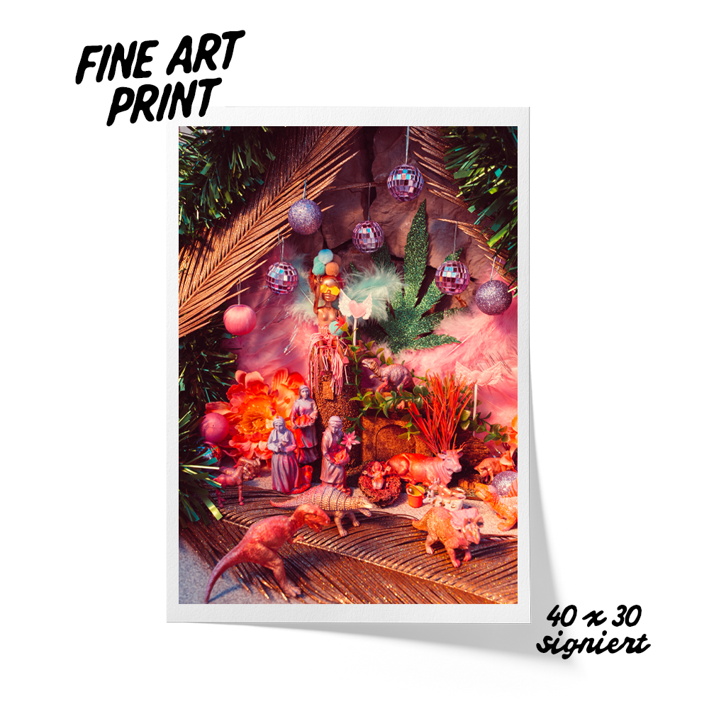 "Disco Krippe" Fine Art Print A3