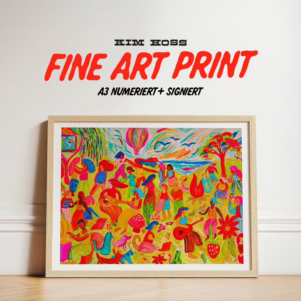 "Sicherer Hafen" signierter Fine Art Print A3