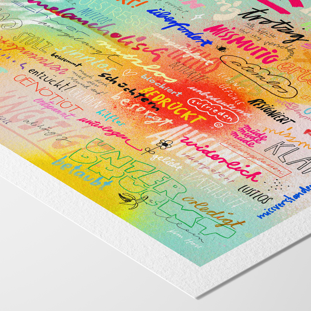 "Schöne Gefühle" signierter Fine Art Print A3