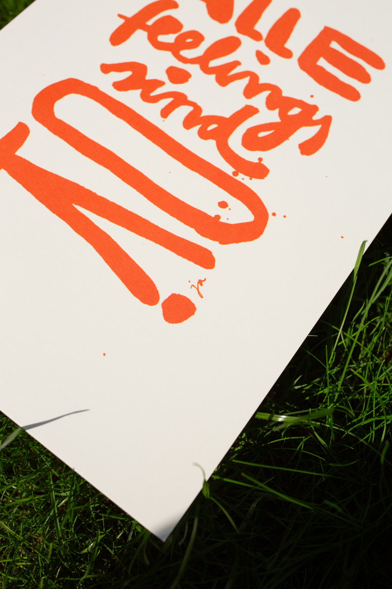 "Alle feelings" A4 Print