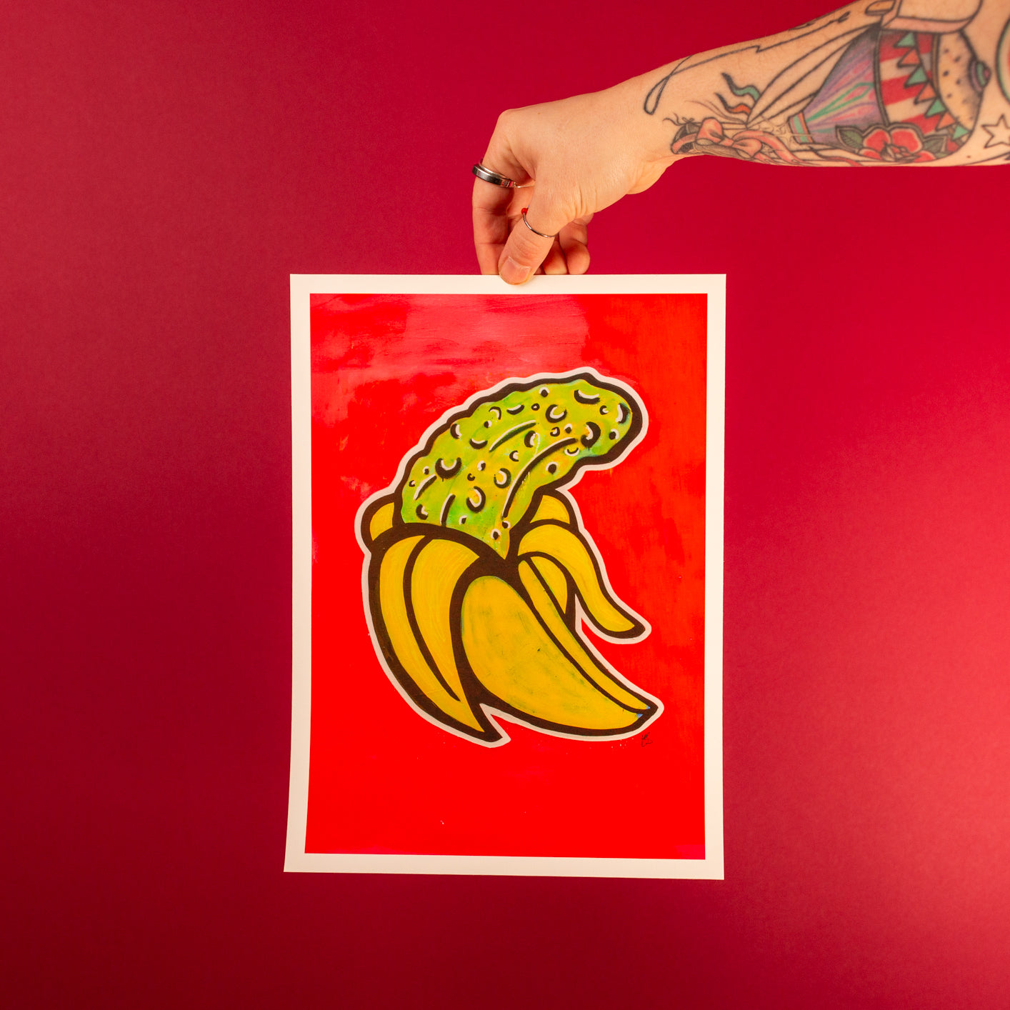 "CHAMÄLEON" signierter Fine Art Print A4