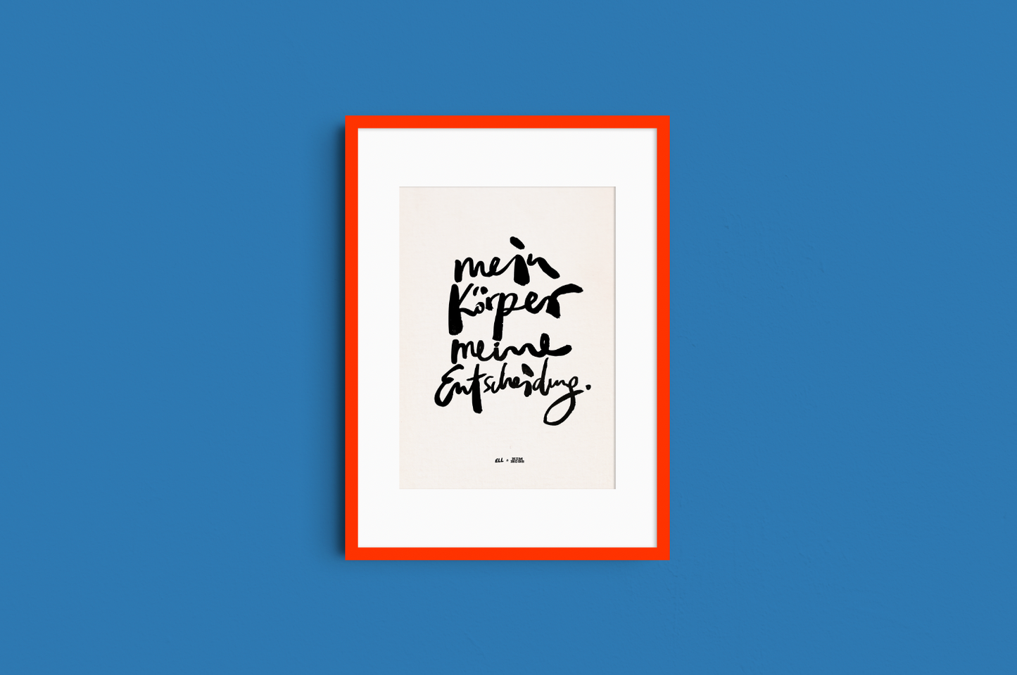 "MEIN KÖRPER!" A4 Print