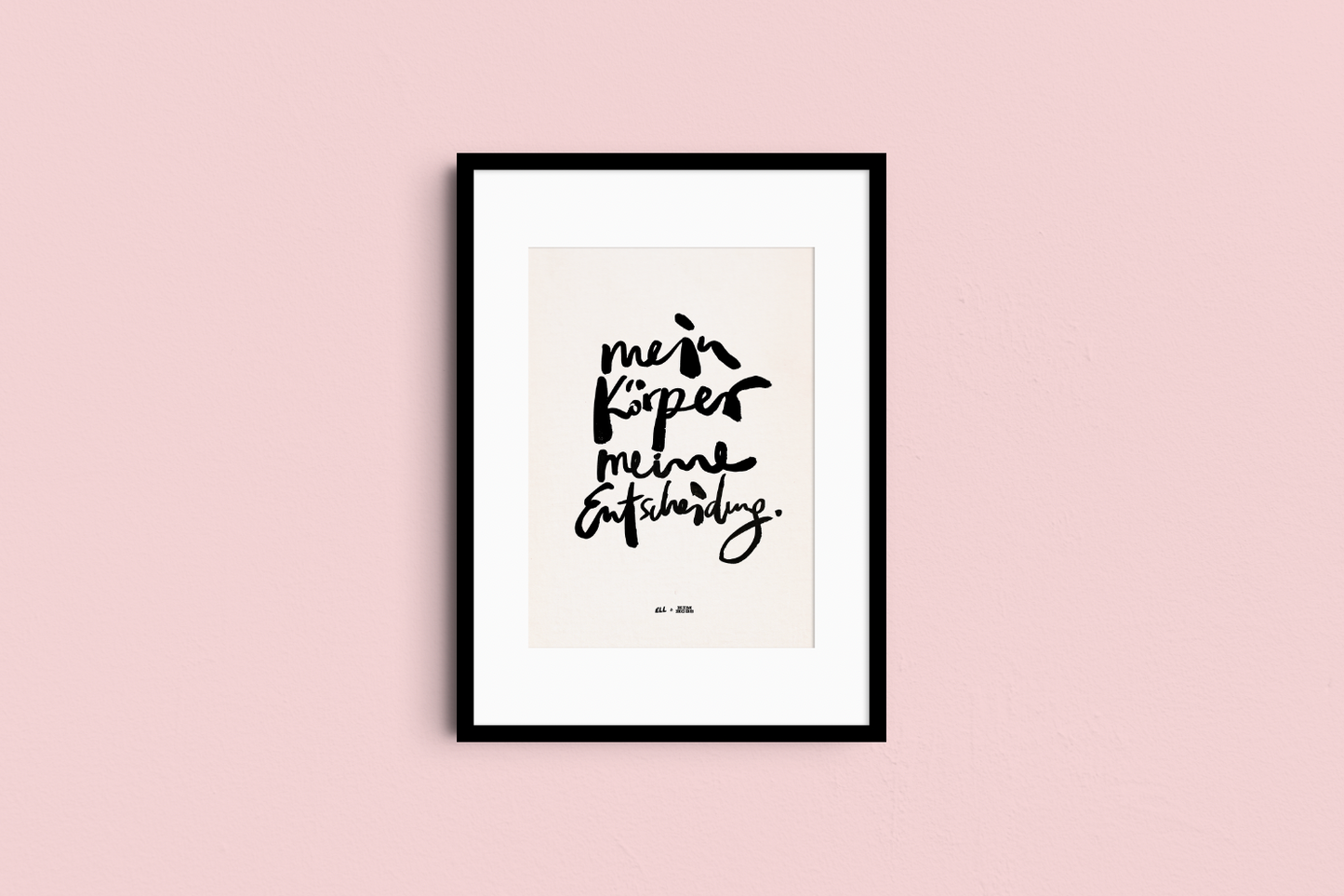 "MEIN KÖRPER!" A4 Print