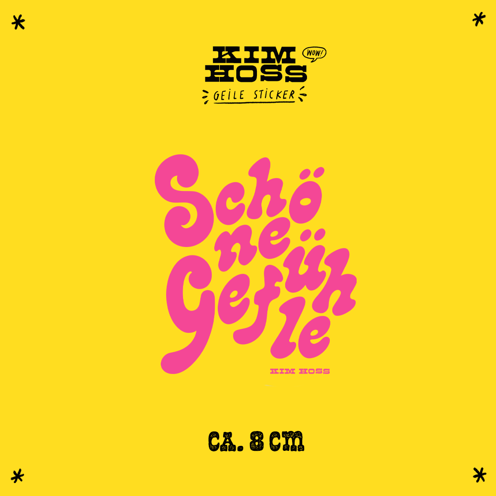 Schöne Gefühle -pink- STICKER